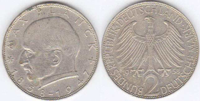 1958 J Germany 2 Mark A001674